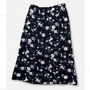 VTG 90s Chaus Floral Midi Skirt size 10